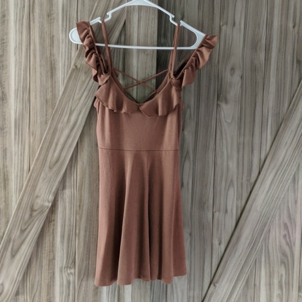 Full Tilt Women's Off the Shoulder Mini Dress Size Small - Picture 3 of 9
